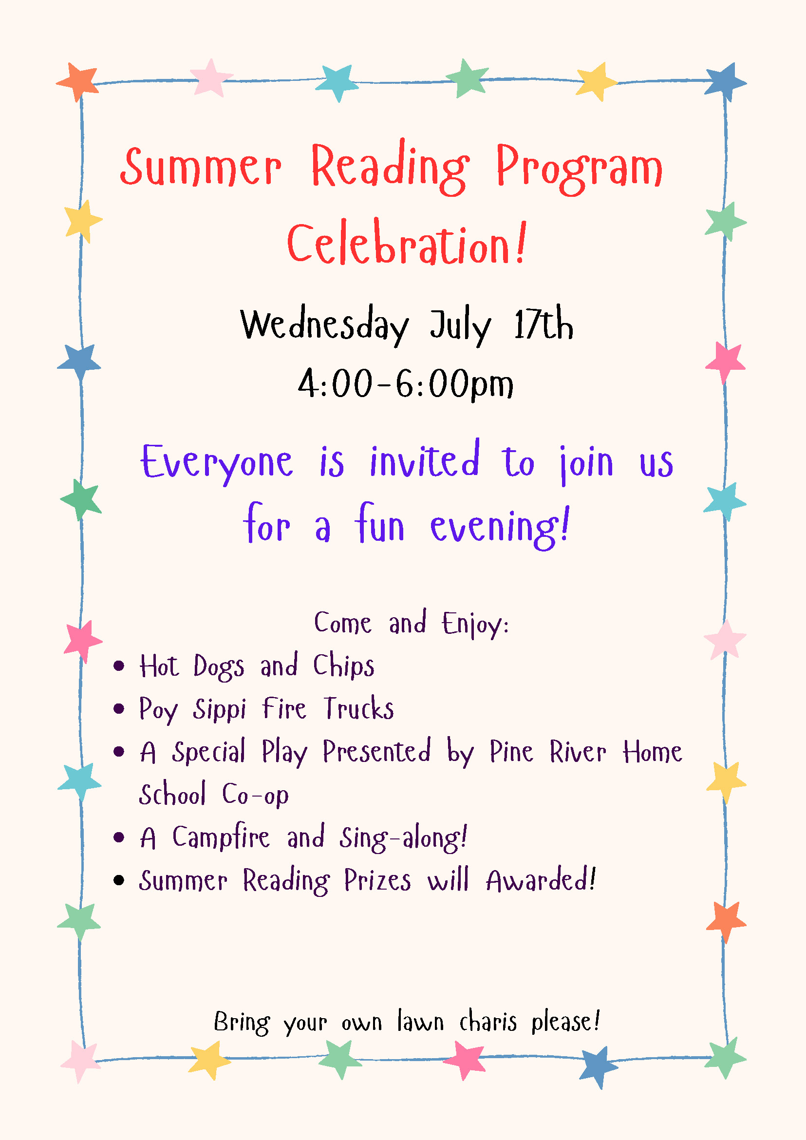 Summer Reading Program Celebration!